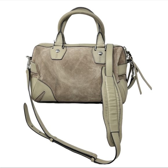 Rag & Bone Suede and Leather Small Flight Satchel - Picture 7 of 8